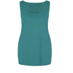 Alternative view of Women's Plus Size Plain Tank - Teal | AVENUE