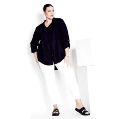 Women's Plus Size Butter Denim Pull On Jean White - Average | AVENUE -Avenue Shop GUEST 873ec016 f778 4471 8b72 047f11c02a40