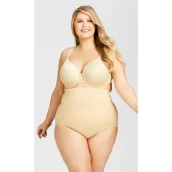 Women's Plus Size Hi Waist Shaper Brief - Beige | AVENUE -Avenue Shop GUEST 87e82647 546c 4723 9b7d b48bde5c7e2c