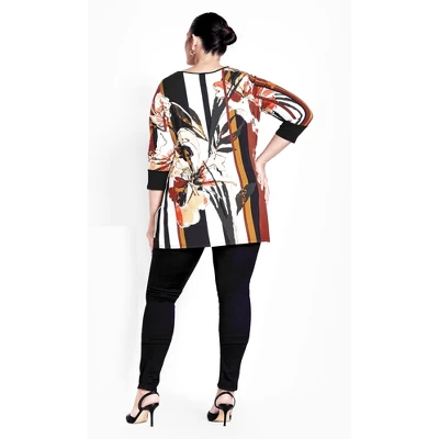 Women's Plus Size Romy Top - Spice | AVENUE 4 Women's Plus Size Romy Top - Spice | AVENUE - Image 2