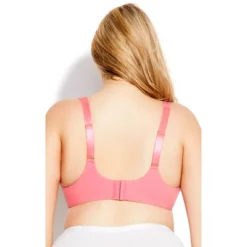 Women's Plus Size Fashion Plunge Bra - Coral | AVENUE