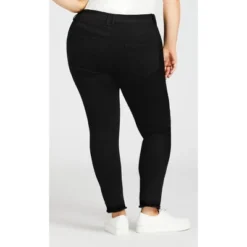 Women's Plus Size Split Jean Black - Average | AVENUE 11 Women's Plus Size Split Jean Black - Average | AVENUE -Avenue Shop GUEST 8ca12918 2377 4916 b1c5 a3499d10559f