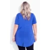 Women's Plus Size Kaylie Hi Lo Top - Dazzling Blue | AVENUE