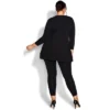 Women's Plus Size Amy Shine Ponte Pant - Black | AVENUE