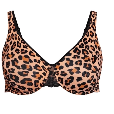 Women's Plus Size Fashion Smooth Caress Print Bra - Leopard | AVENUE 4 Women's Plus Size Fashion Smooth Caress Print Bra - Leopard | AVENUE - Image 2