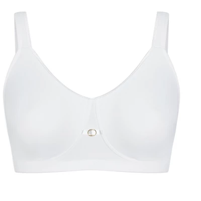 Women's Plus Size Soft Caress Bra - White | AVENUE 4 Women's Plus Size Soft Caress Bra - White | AVENUE - Image 2