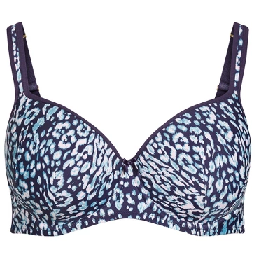 Women's Plus Size Fashion Balcony Print Bra - Navy | AVENUE 6 Women's Plus Size Fashion Balcony Print Bra - Navy | AVENUE - Image 4