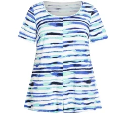 Women's Plus Size Liv Pleat Front Tunic - Breeze Strp | AVENUE 11 Women's Plus Size Liv Pleat Front Tunic - Breeze Strp | AVENUE -Avenue Shop GUEST 98dc0fb3 4f51 4bb5 8bcf 2d3f010c6914