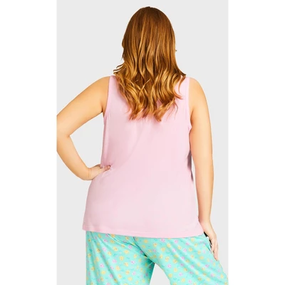 Women's Plus Size Chicks Sleep Tank - Chicks Placement | AVENUE 3 Women's Plus Size Chicks Sleep Tank - Chicks Placement | AVENUE