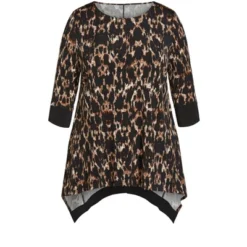 Alternative view of Women's Plus Size Cailyn Print Tunic - Animal | AVENUE