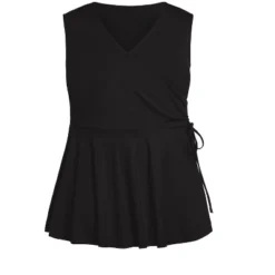 Women's Plus Size Lindsey Wrap Top - Black | AVENUE 12 Women's Plus Size Lindsey Wrap Top - Black | AVENUE -Avenue Shop GUEST 9b7ad480 27b6 438e b63f 33c16d7939aa
