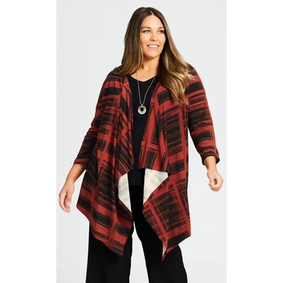 Women's Plus Size Peta Overpiece- Red | AVENUE 6 Women's Plus Size Peta Overpiece- Red | AVENUE - Image 4