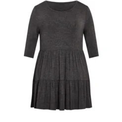 Alternative view of Women's Plus Size Amaya Tunic - Gray Marle | AVENUE