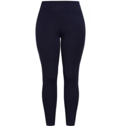 Alternative view of Women's Plus Size Pull On Ponte Pant Navy - Regular | AVENUE