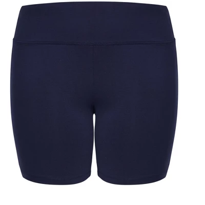 Women's Plus Size Supima® Bike Short - Navy | AVENUE 4 Women's Plus Size Supima® Bike Short - Navy | AVENUE - Image 2