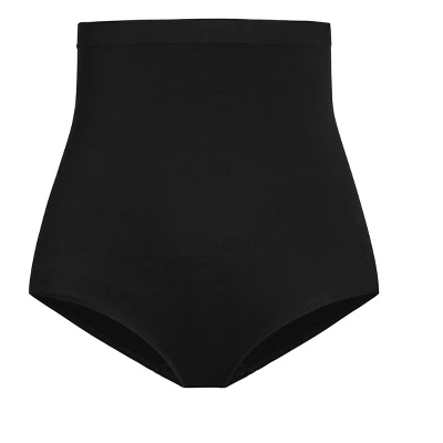 Women's Plus Size Hi Waist Shaper Brief - Black | AVENUE 4 Women's Plus Size Hi Waist Shaper Brief - Black | AVENUE - Image 2