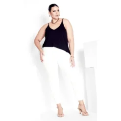 Women's Plus Size Butter Denim Pull On Jean White - Petite | AVENUE 7 Women's Plus Size Butter Denim Pull On Jean White - Petite | AVENUE -Avenue Shop GUEST b6932582 6873 446b 9f6b 26827073aaae