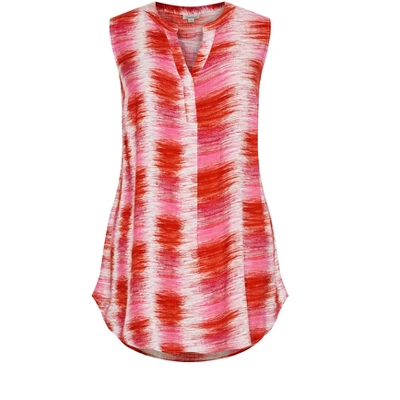Women's Plus Size Riviera Tunic - Rose | AVENUE 4 Women's Plus Size Riviera Tunic - Rose | AVENUE - Image 2