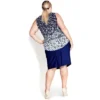 Women's Plus Size Liana Border Top - Blues | AVENUE -Avenue Shop GUEST b9d8f440 fcca 4ede b1e5 322d37cdbe85