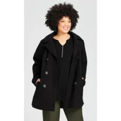 Women's Plus Size Faux Wool Peacoat - Black | AVENUE 16 Women's Plus Size Faux Wool Peacoat - Black | AVENUE -Avenue Shop GUEST c3fa192c 3c41 45c3 aff5 d6b8569629d6