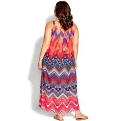 Women's Plus Size Beauty Halter Maxi Dress - Red | AVENUE