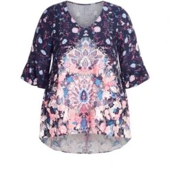 Women's Plus Size Kori Hi Lo Top - Navy | AVENUE 12 Women's Plus Size Kori Hi Lo Top - Navy | AVENUE -Avenue Shop GUEST c5dd1c69 f214 42d2 9e60 3b53b52f3b20