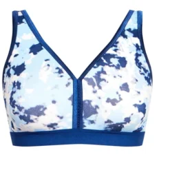 Alternative view of Women's Plus Size Fashion Cotton Print Bra - Navy Tie Dye | AVENUE