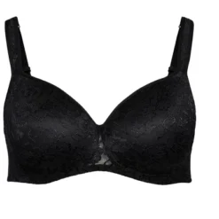 Alternative view of Women's Plus Size Lace Balconette Bra - Black | AVENUE