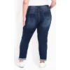 Women's Plus Size Stretch Girlfriend Jean Mid Wash - Average | AVENUE