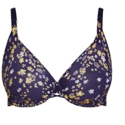 Alternative view of Women's Plus Size Print Back Smoother Bra - Navy Ditsy | AVENUE
