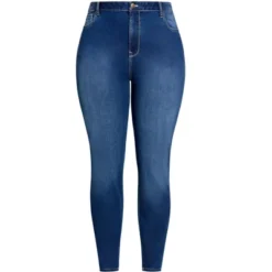 Alternative view of Women's Plus Size Butter Denim Skinny Jean Mid Wash - Average | AVENUE