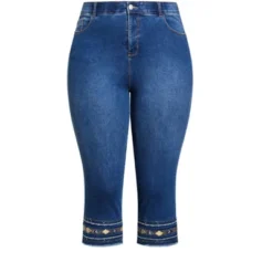 Alternative view of Women's Plus Size Lola Detail Jean - Mid Wash | AVENUE