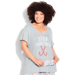 Women's Plus Size Stick Together Sleep Set - Gray | AVENUE 21 Women's Plus Size Stick Together Sleep Set - Gray | AVENUE -Avenue Shop GUEST d6212208 44f4 4f8d a57e 2088fdb6b32b
