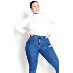 Women's Plus Size Organic Mock Neck Top - White | AVENUE 7 Women's Plus Size Organic Mock Neck Top - White | AVENUE -Avenue Shop GUEST d88d2328 6dd7 46ef a1c5 ea73866f73c5