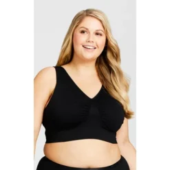 Women's Plus Size Seamless Wire Free Bra - Black | AVENUE -Avenue Shop GUEST dcb41d04 db87 4c31 9743 4c02b7a0a533