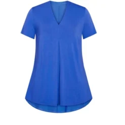 Alternative view of Women's Plus Size Kaylie Hi Lo Top - Dazzling Blue | AVENUE