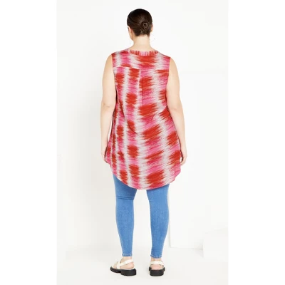 Women's Plus Size Riviera Tunic - Rose | AVENUE 3 Women's Plus Size Riviera Tunic - Rose | AVENUE