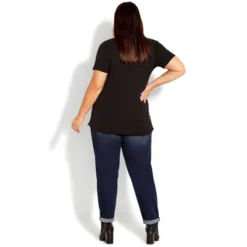 Women's Plus Size Girlfriend Rip Jean Dark Wash - Tall | AVENUE 10 Women's Plus Size Girlfriend Rip Jean Dark Wash - Tall | AVENUE -Avenue Shop GUEST e4bd8997 677a 480f 8b71 75a6a5966565