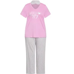 Alternative view of Women's Plus Size Happy Sleep Set - Lilac | AVENUE