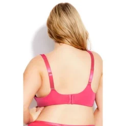 Women's Plus Size Fashion Plunge Bra - Hot Pink | AVENUE