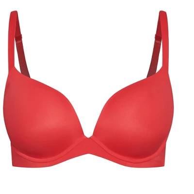 Women's Plus Size Fashion Plunge Bra - Rose Red | AVENUE 4 Women's Plus Size Fashion Plunge Bra - Rose Red | AVENUE - Image 2