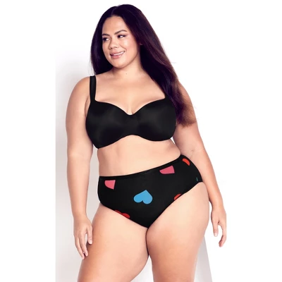 Women's Plus Size Hi Cut Fashion 3 Pack Brief - Multi | AVENUE 5 Women's Plus Size Hi Cut Fashion 3 Pack Brief - Multi | AVENUE - Image 3