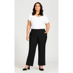 Alternative view of Women's Plus Size Super Stretch Trouser Black - Average | AVENUE