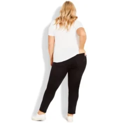 Alternative view of Women's Plus Size Butter Denim Skinny Jean Black - Tall | AVENUE
