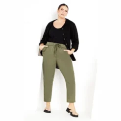 Women's Plus Size Alana Pull On Pant - Moss | AVENUE