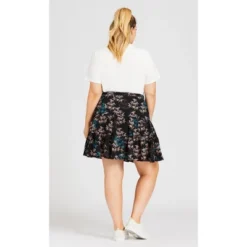 Alternative view of Women's Plus Size So Sweet Skirt - Black | AVENUE