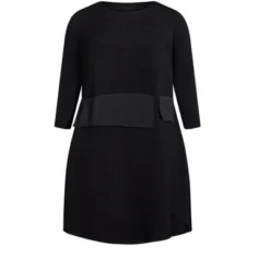 Alternative view of Women's Plus Size Beyond Knit Dress - Black | AVENUE