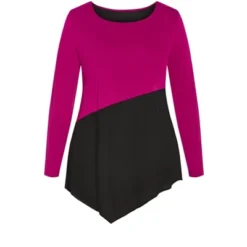 Alternative view of Women's Plus Size Carla Top - Berry | AVENUE