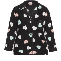 Women's Plus Size Button Up Fleece Top - Black | AVENUE 11 Women's Plus Size Button Up Fleece Top - Black | AVENUE -Avenue Shop GUEST fbc91957 15fe 4dd2 bea5 2c0c47450049