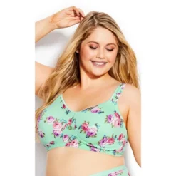 Women's Plus Size Fashion Soft Caress Bra - Mint Floral | AVENUE 7 Women's Plus Size Fashion Soft Caress Bra - Mint Floral | AVENUE -Avenue Shop GUEST fce80f23 fac9 461f bc60 764ba777e027